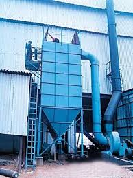 Bag filter housing for industrial air pollution control