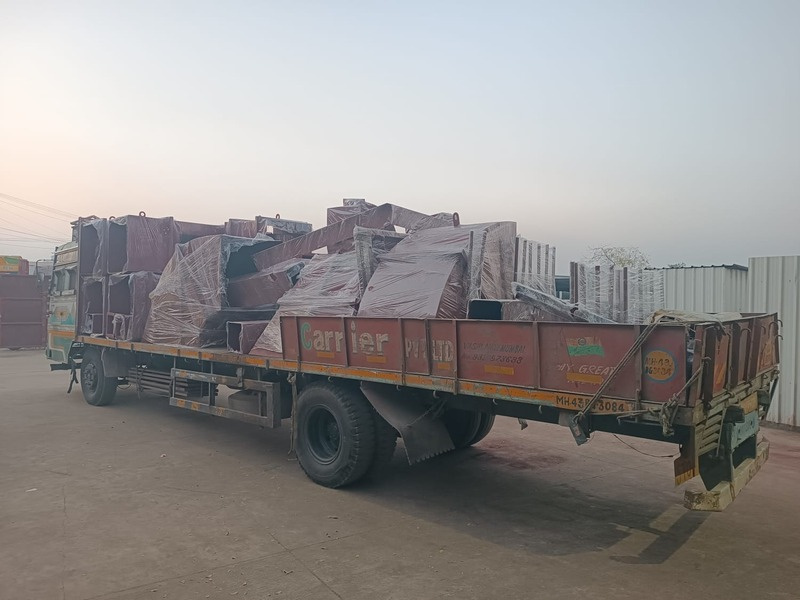 Large-diameter heavy industrial ducting fabrication