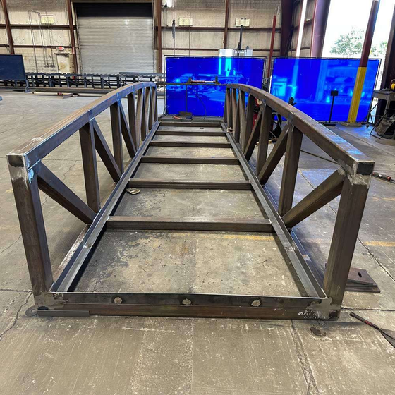 Custom structural steel fabrication for infrastructure projects
