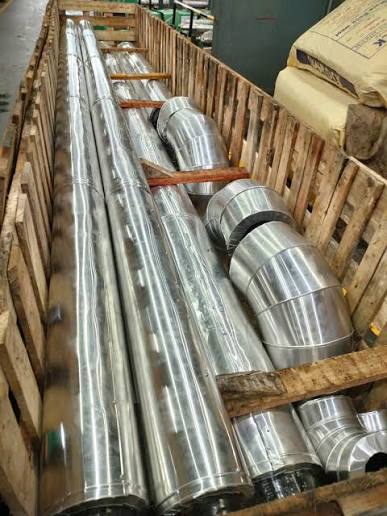 Insulated equipment crated for export packing
